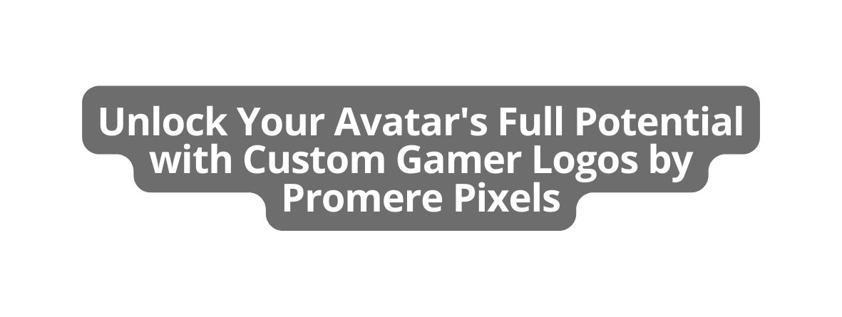 Unlock Your Avatar s Full Potential with Custom Gamer Logos by Promere Pixels
